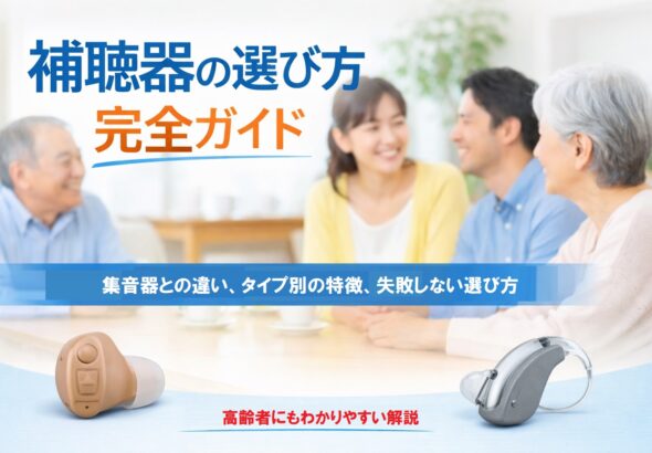 s 集音器との違い、タイプ別の特徴、失敗しない選び方